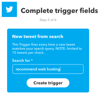 Vytvorte applet IFTTT, ktorý sa spustí vyhľadávaním na Twitteri.