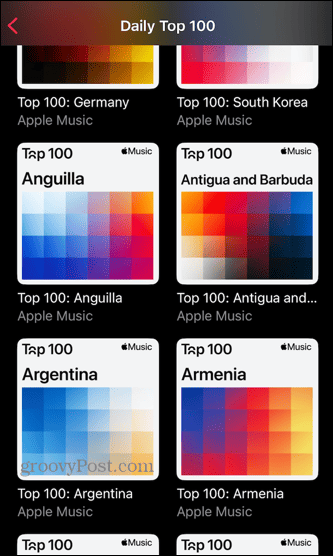 Apple music rebríčky top 100 krajín