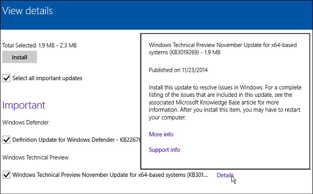 Oprava od spoločnosti Microsoft (KB3019269) Oprava pre systém Windows 10 Build 9879