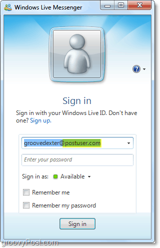 Windows Live Messenger môžete použiť s účtom vašej domény, ak ho nastavíte