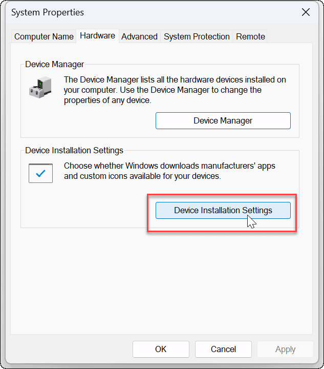 Zakážte automatickú inštaláciu ovládačov v systéme Windows 11