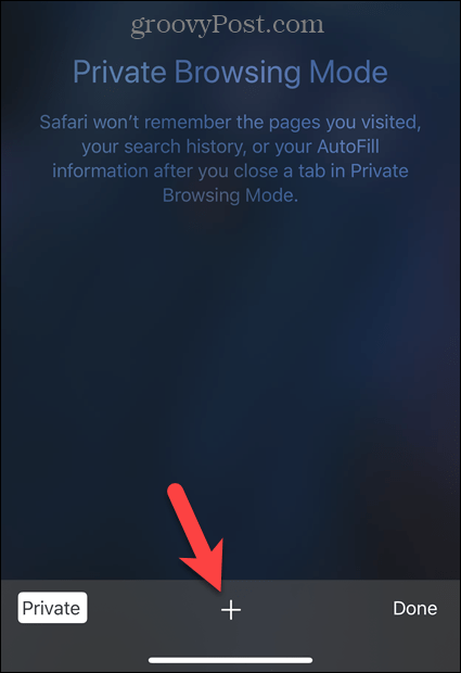 Klepnite na ikonu plus v Safari na iOS