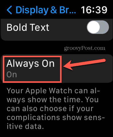 Apple Watch vždy v nastaveniach