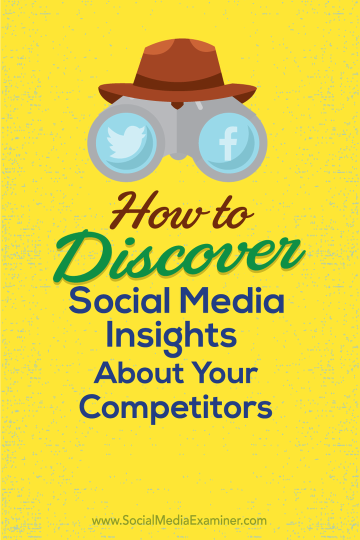 Ako zistiť prehľad sociálnych médií o vašich konkurentoch: prieskumník sociálnych médií