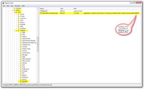 Umiestnenie priečinka OLK pre Windows 7 a Outlook 2010