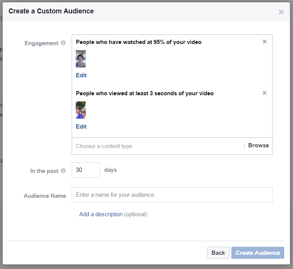 Vytvorte si na svojej obchodnej stránke na Facebooku vlastné publikum ľudí, ktorí sledovali rôzne videá.