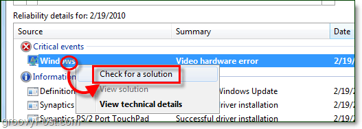 pozrite sa na riešenie problémov Windows 7