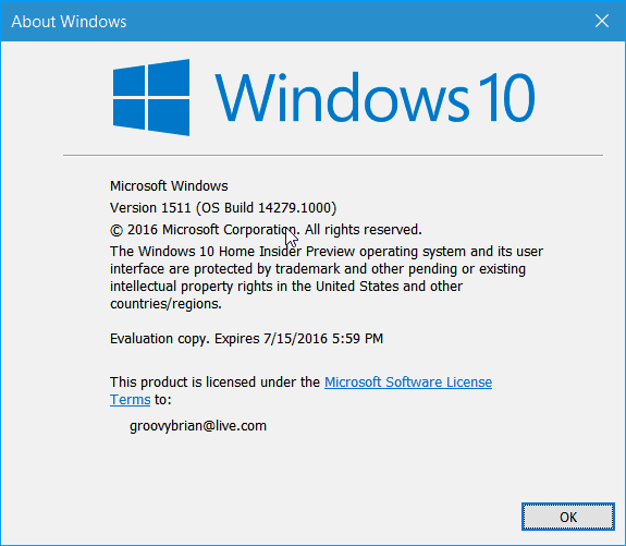 Windows 10 Redstone Build 14279 Vydané pre zasvätených, Tu je novinky