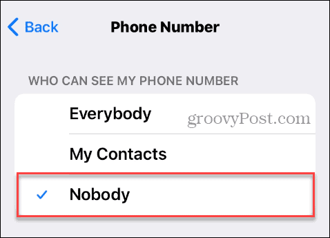 Nikto nemôže vidieť telefónne číslo v telegrame na iPhone