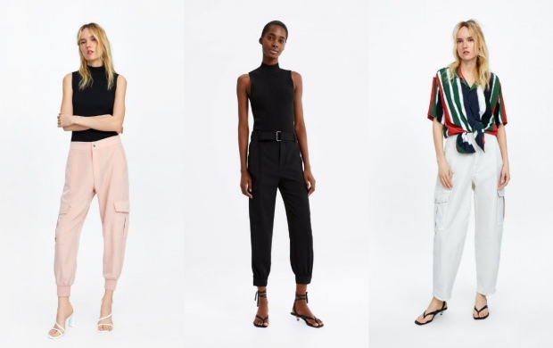 Modely nákladových nohavíc Zara
