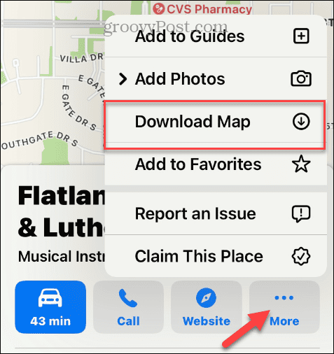 Stiahnite si možnosť Apple Map z ďalšej ponuky