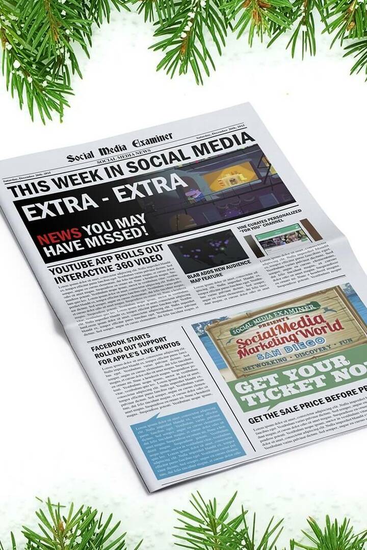 Aplikácia YouTube zverejňuje interaktívne 360 ​​° video: Tento týždeň v sociálnych médiách: Vyšetrovateľ v sociálnych sieťach