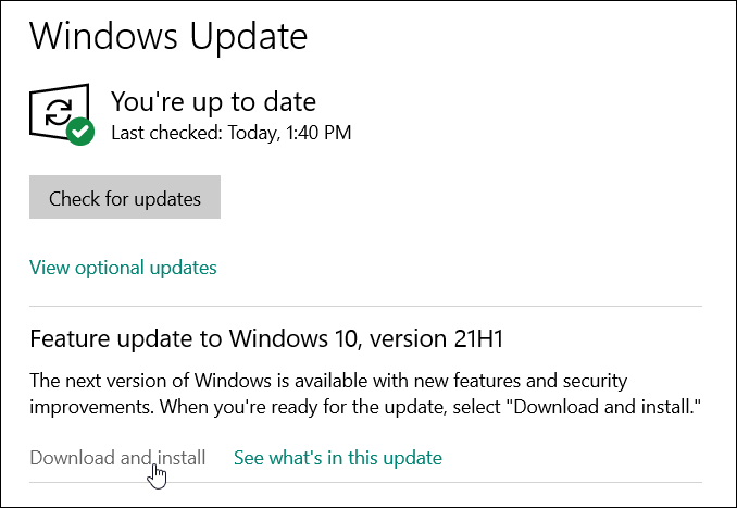 Stiahnutie a inštalácia služby Windows Update