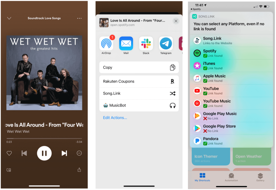 Skratky Siri pre Spotify Siri zdieľajú skladby