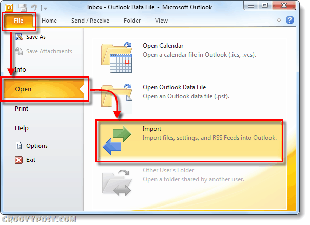 Ako importovať kontakty do programu Outlook 2010 z Gmailu, Hotmail a Yahoo