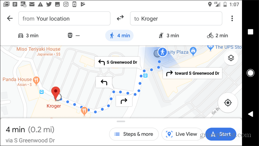 google maps turistické trasy