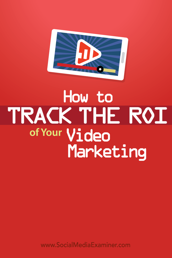 ako sledovať roi video marketingu