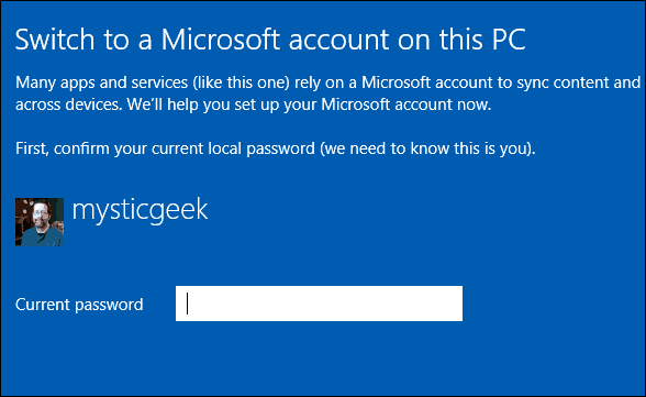 Prepnite na účet Microsoft