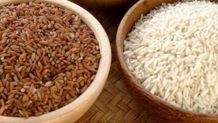Je biela ryža alebo hnedá ryža zdravšia?