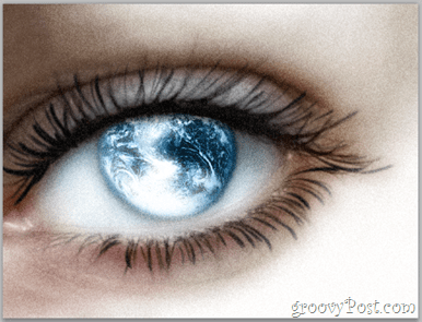 Adobe Photoshop Basics - Human Eye pridať filter pre umelecký vzhľad