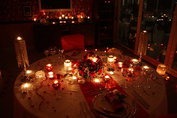 Návrh manželstva pri sviečkach