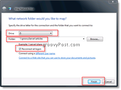 Mapujte sieťovú jednotku v systéme Windows Vista a Server 2008 z Prieskumníka systému Windows