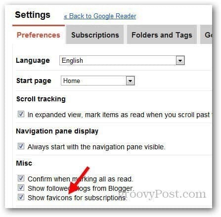 Ako povoliť favicon v Google Reader
