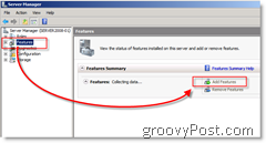 Ako pridať funkcie do systému Windows Server 2008