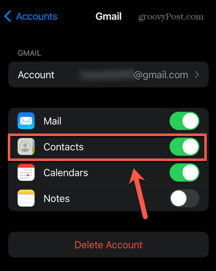 iphone gmail kontakty