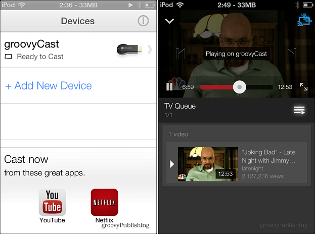 Chromecast v systéme iOS
