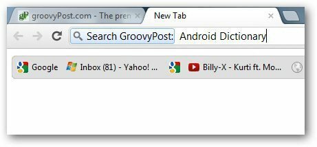 Vyhľadávacie prehliadače Chrome 6