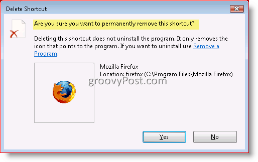 Ako zakázať dialógové okno Potvrdenie odstránenia pre systémy Windows 7, Vista a XP
