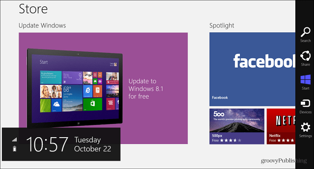 aktualizácia na Windows 8.1