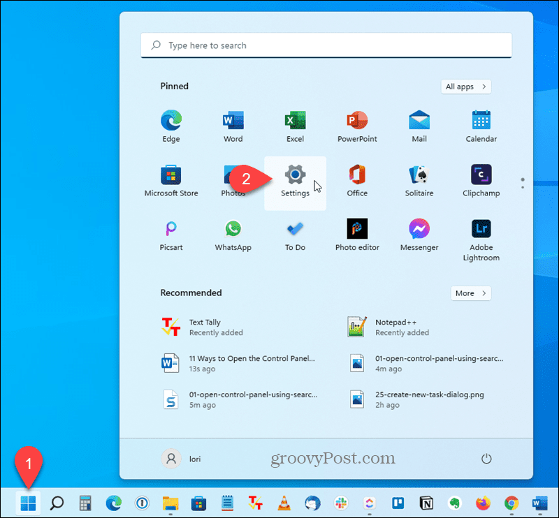 Otvorte aplikáciu Nastavenia v systéme Windows 11