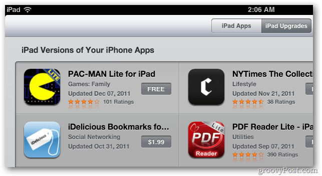 Verzie iPad aplikácií pre iPhone