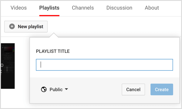 Vytvorte zoznam skladieb na kanáli YouTube