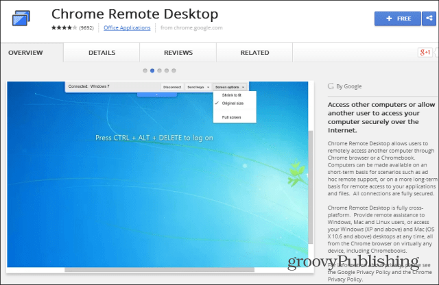 Internetový obchod Chrome Remote Desktop