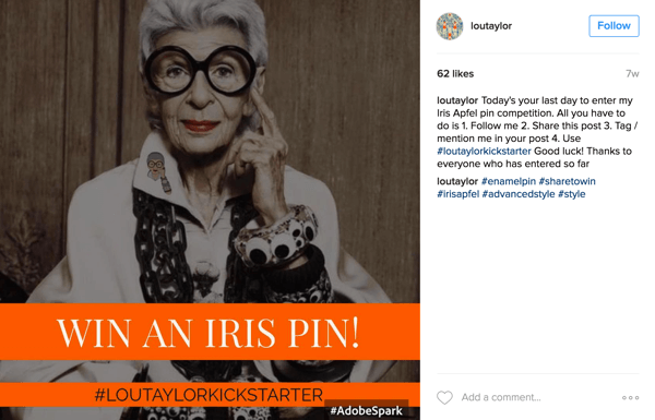 V súťaži hashtagov na Instagrame požiadajte používateľov, aby spolu s hashtagom vašej kampane uverejnili aj fotografiu.