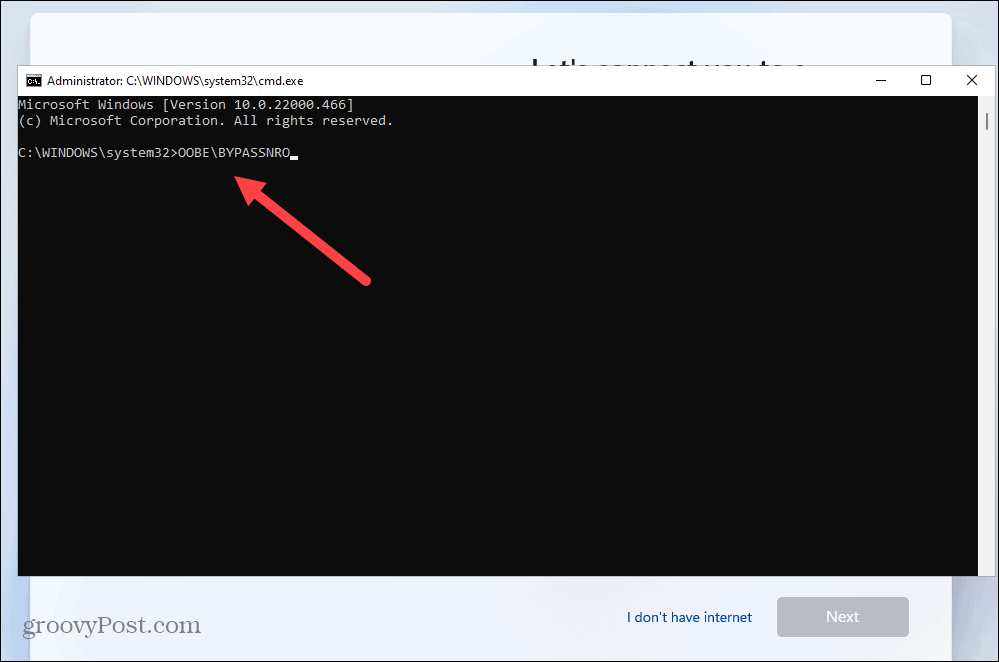 Nainštalujte Windows 11 bez internetového pripojenia