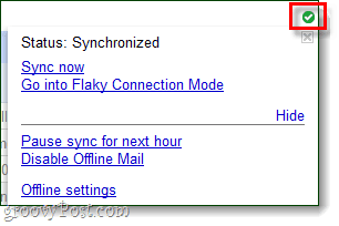 synchronizovaný režim Gmail v režime offline 