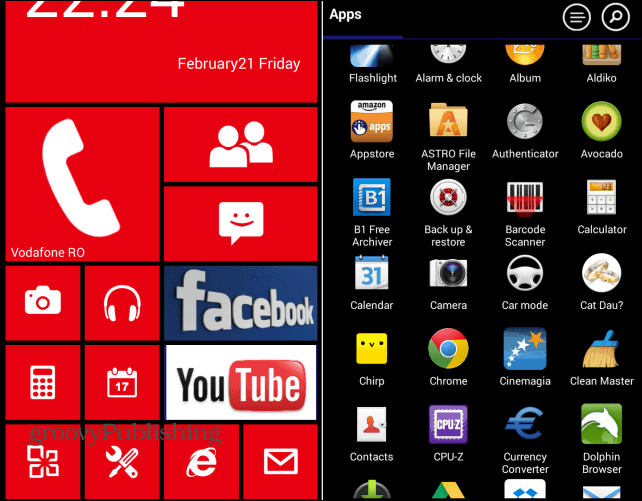 Urobte zo zariadenia Android vzhľad so systémom Windows Phone pomocou Launcher 8