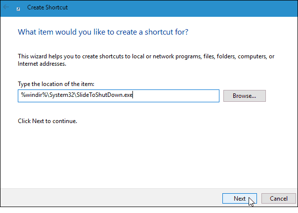 Posunutím vypnite počítač so systémom Windows 10 ako telefón so systémom Windows