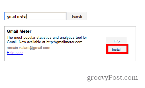 Inštalačný skript merača Gmail