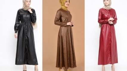 Modely koženého oblečenia v hidžábskom oblečení