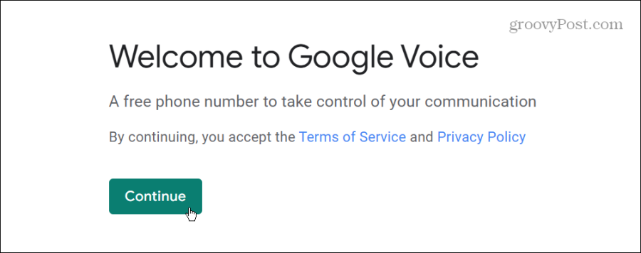 vitajte v službe Google Voice