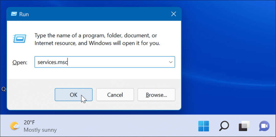 services-msc spustiť Windows 11