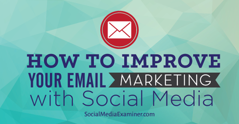 vylepšiť e-mailový marketing pomocou sociálnych médií