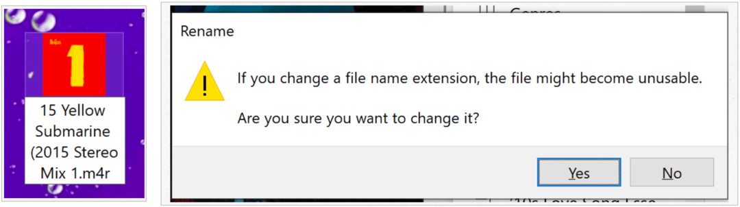 Windows potvrdzujú zmenu prípony súboru