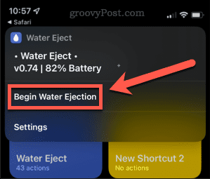 začnite vypúšťať vodu, aby ste dostali vodu z iphone