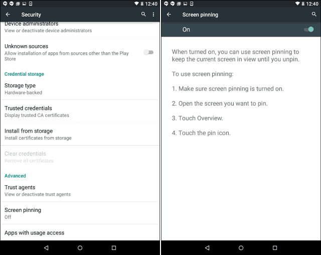 Uzamknite lízatko Android 5.0 na jedinú aplikáciu pomocou pripnutia obrazovky